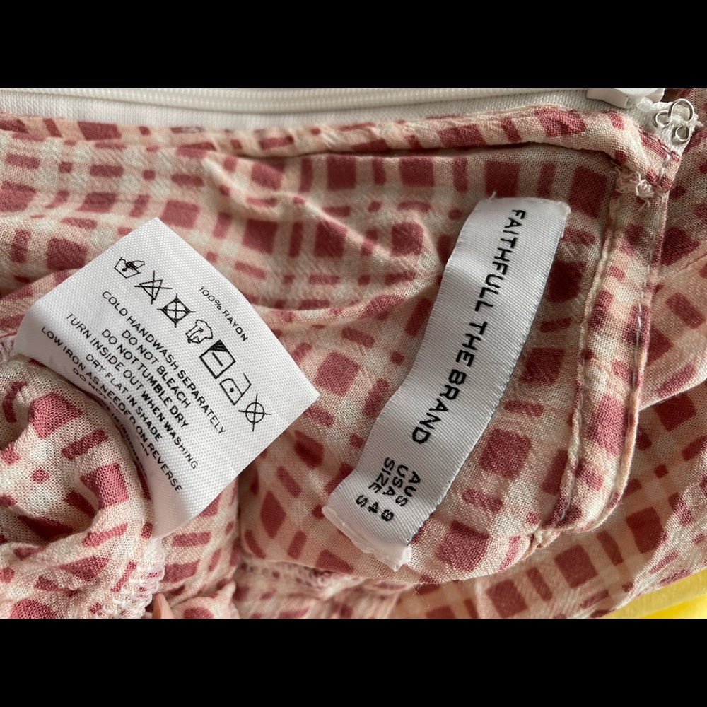 Faithfull The Brand Checked Mini Dress. - Picture 4 of 4
